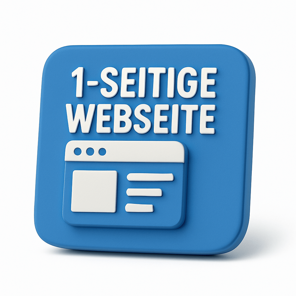 Einseitige Webseite